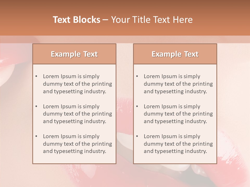 Lipstick Smile Fun PowerPoint Template