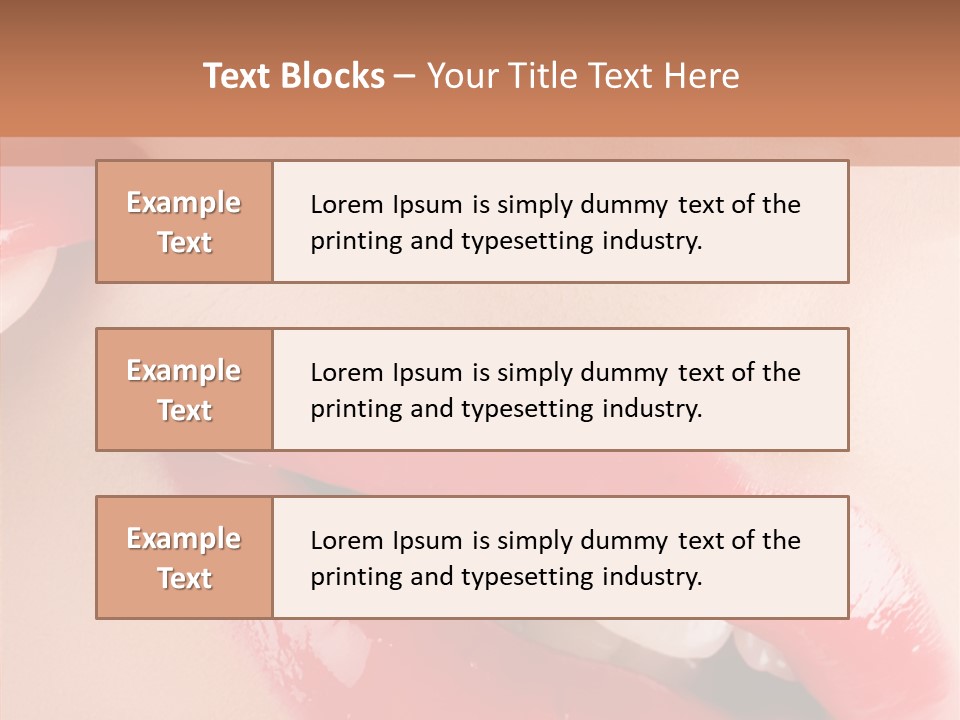 Lipstick Smile Fun PowerPoint Template