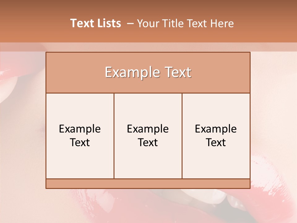 Lipstick Smile Fun PowerPoint Template