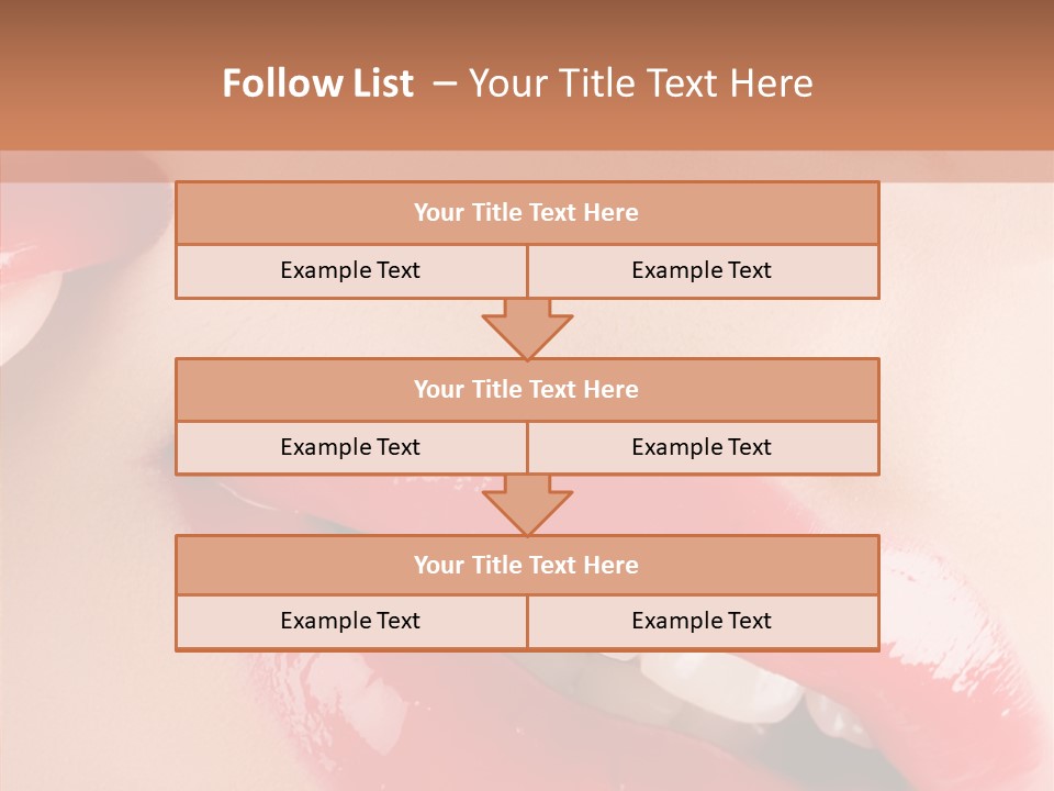Lipstick Smile Fun PowerPoint Template