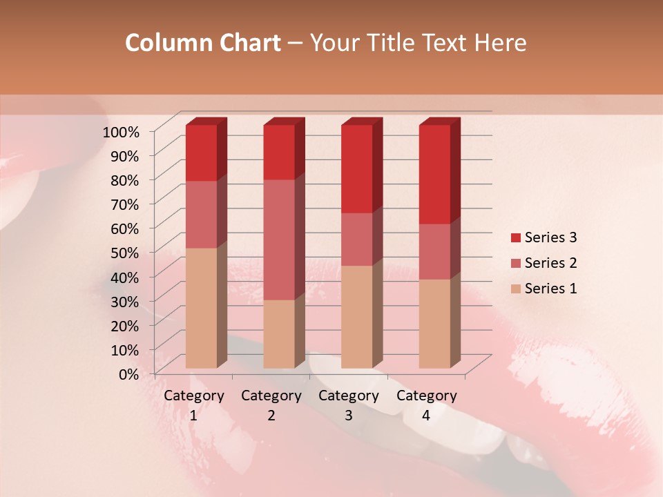 Lipstick Smile Fun PowerPoint Template
