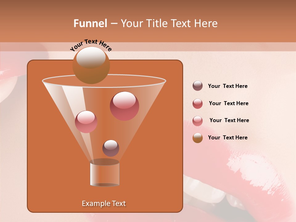 Lipstick Smile Fun PowerPoint Template