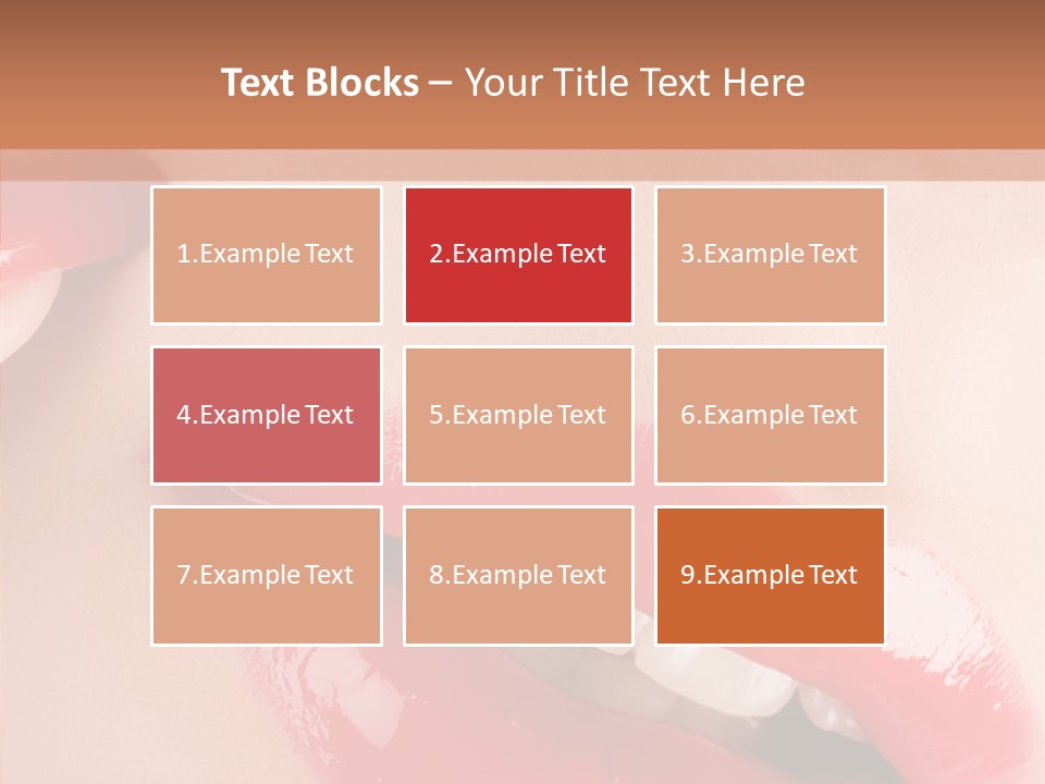 Lipstick Smile Fun PowerPoint Template