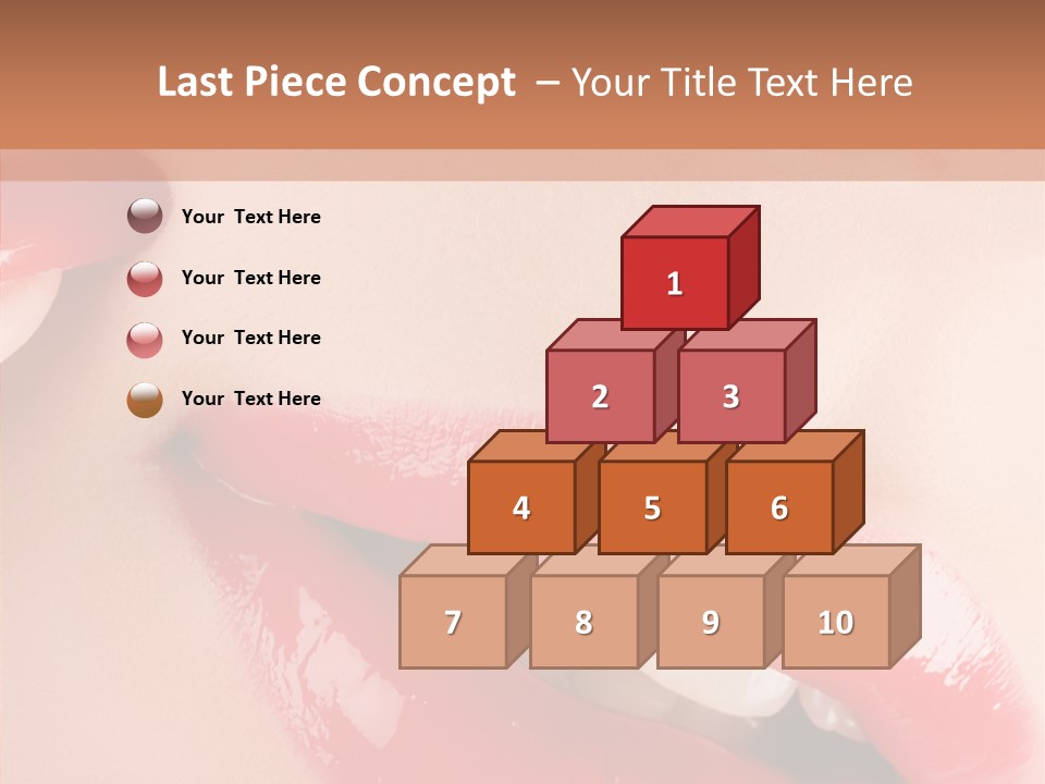 Lipstick Smile Fun PowerPoint Template