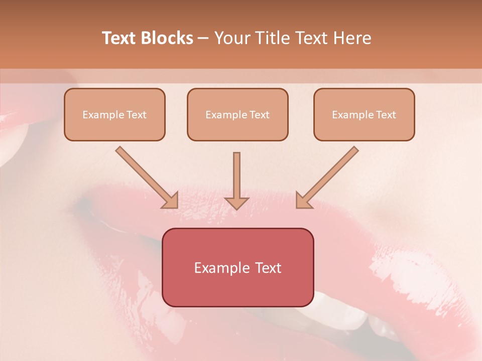Lipstick Smile Fun PowerPoint Template
