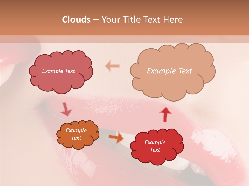 Lipstick Smile Fun PowerPoint Template