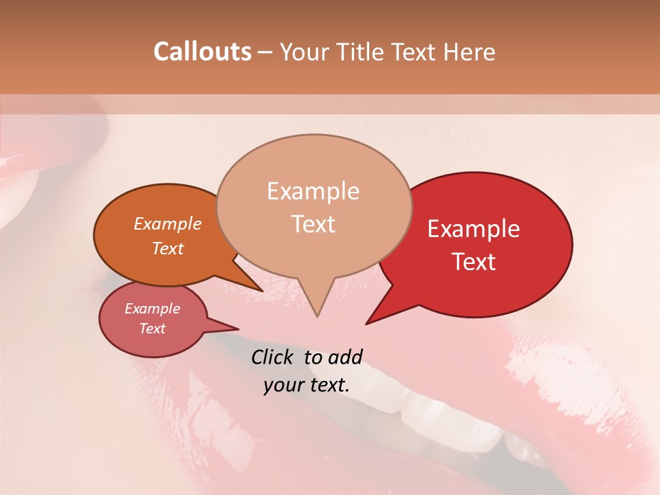 Lipstick Smile Fun PowerPoint Template