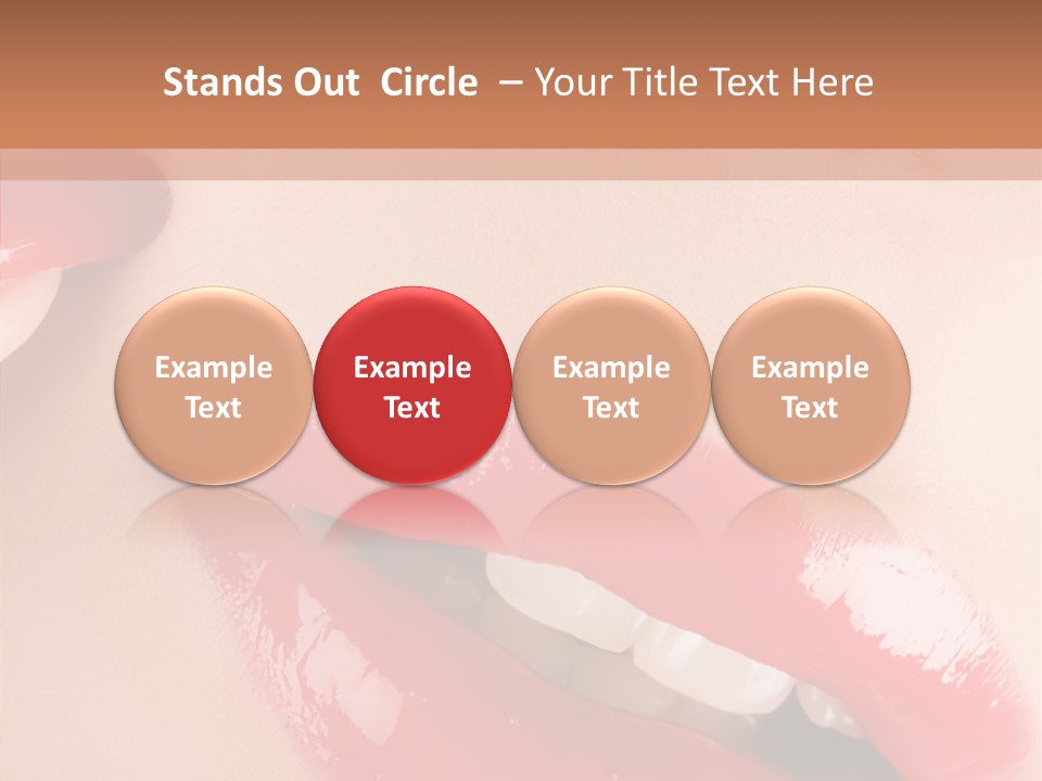 Lipstick Smile Fun PowerPoint Template