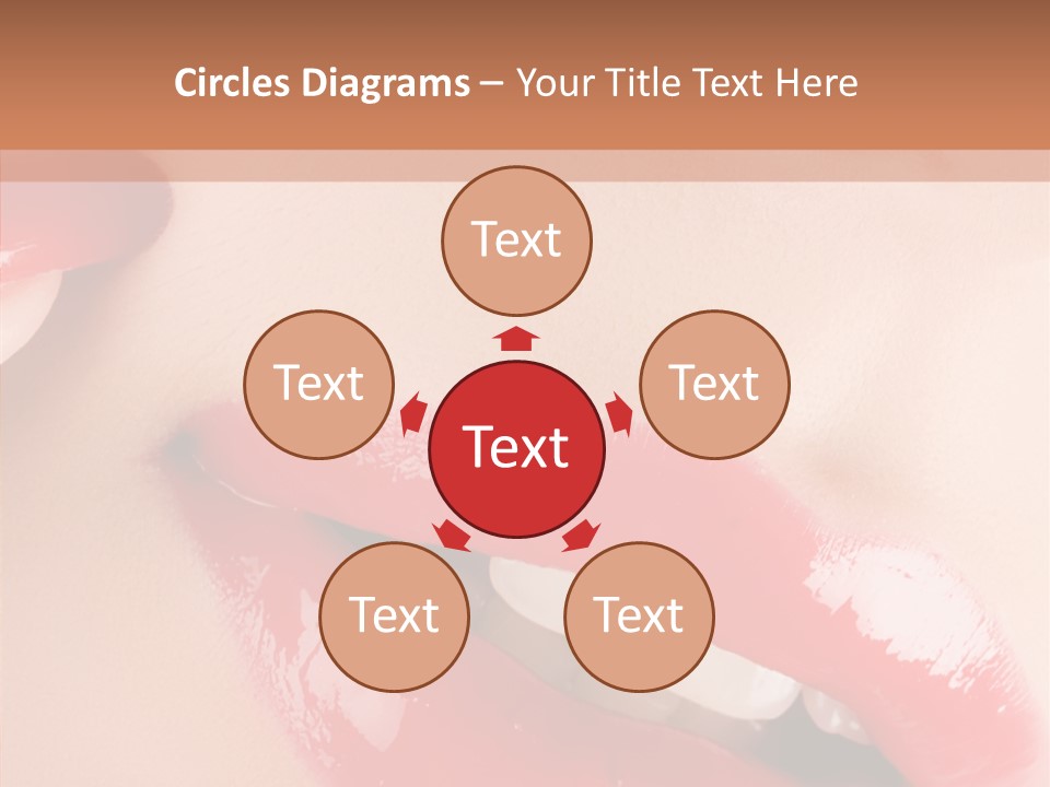 Lipstick Smile Fun PowerPoint Template