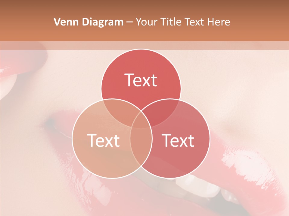 Lipstick Smile Fun PowerPoint Template