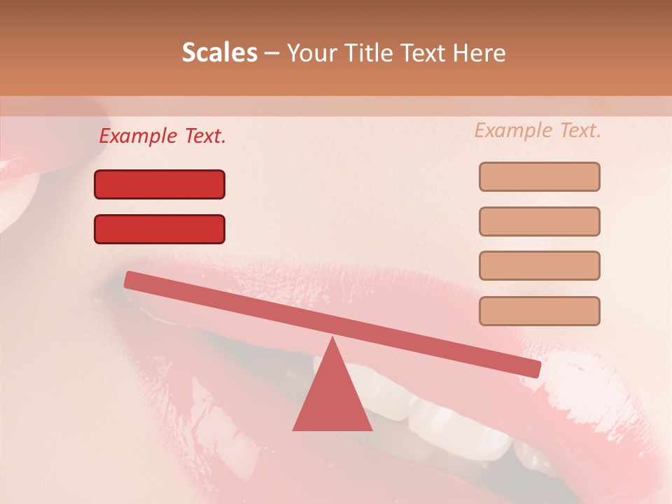 Lipstick Smile Fun PowerPoint Template