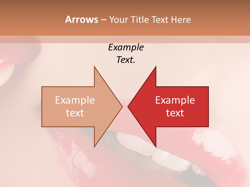 Lipstick Smile Fun PowerPoint Template