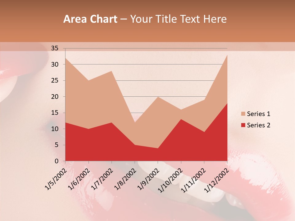 Lipstick Smile Fun PowerPoint Template