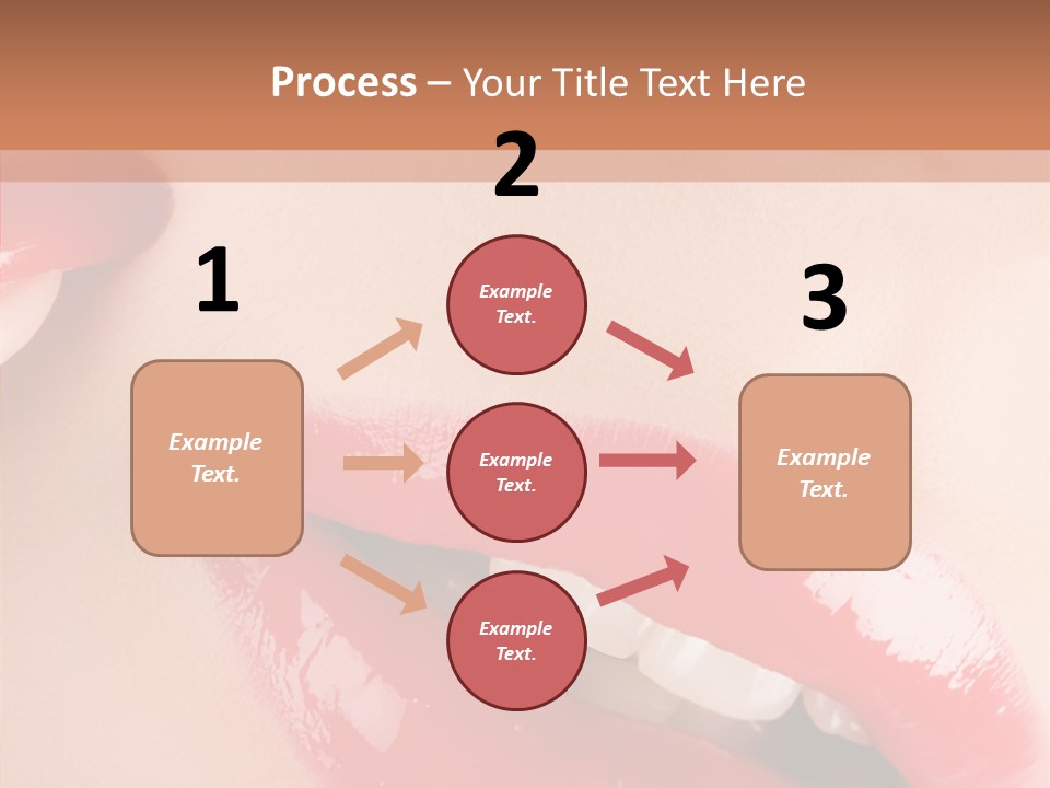 Lipstick Smile Fun PowerPoint Template
