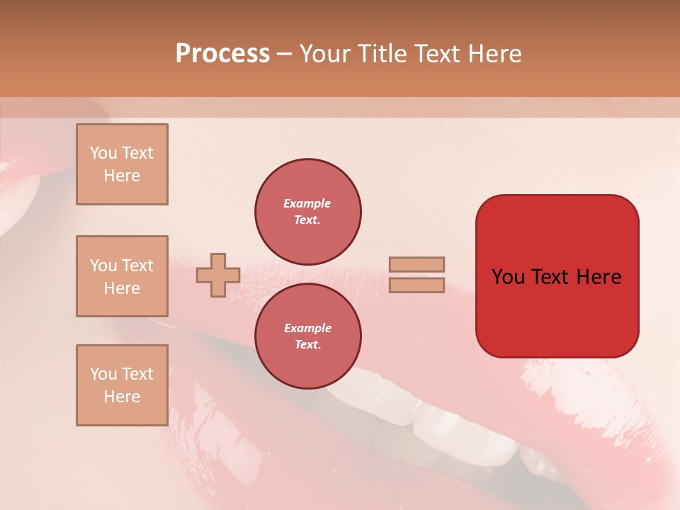 Lipstick Smile Fun PowerPoint Template