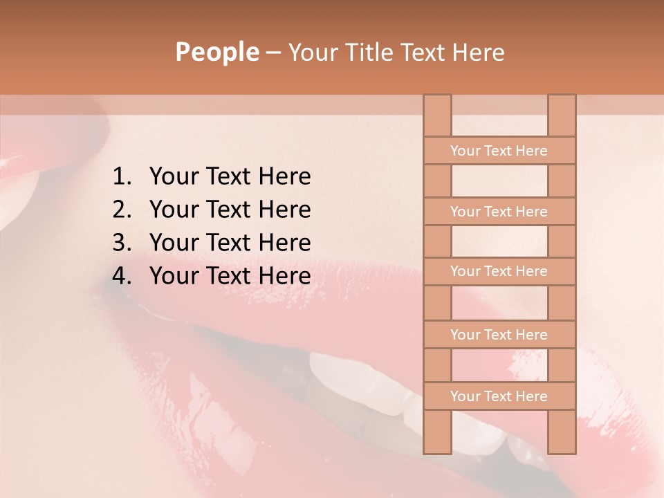 Lipstick Smile Fun PowerPoint Template