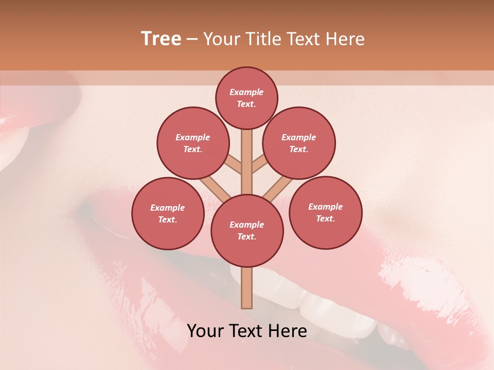 Lipstick Smile Fun PowerPoint Template