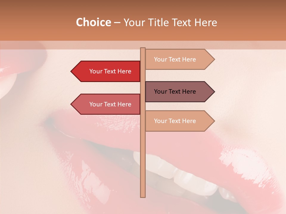 Lipstick Smile Fun PowerPoint Template