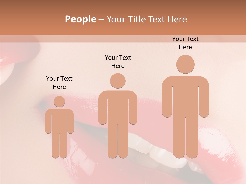 Lipstick Smile Fun PowerPoint Template