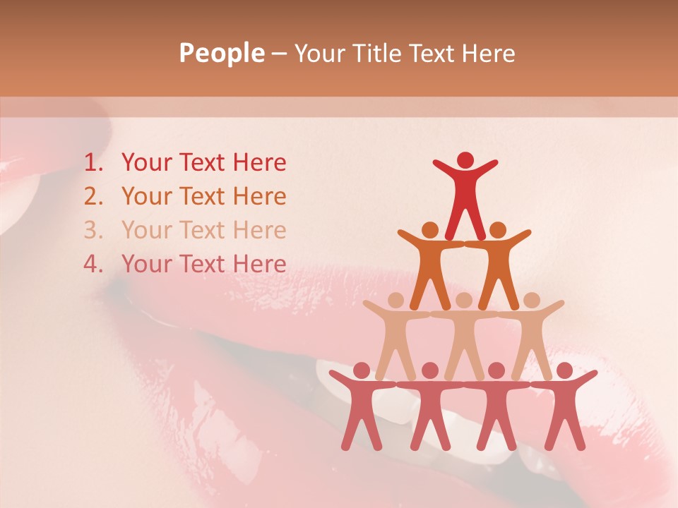 Lipstick Smile Fun PowerPoint Template