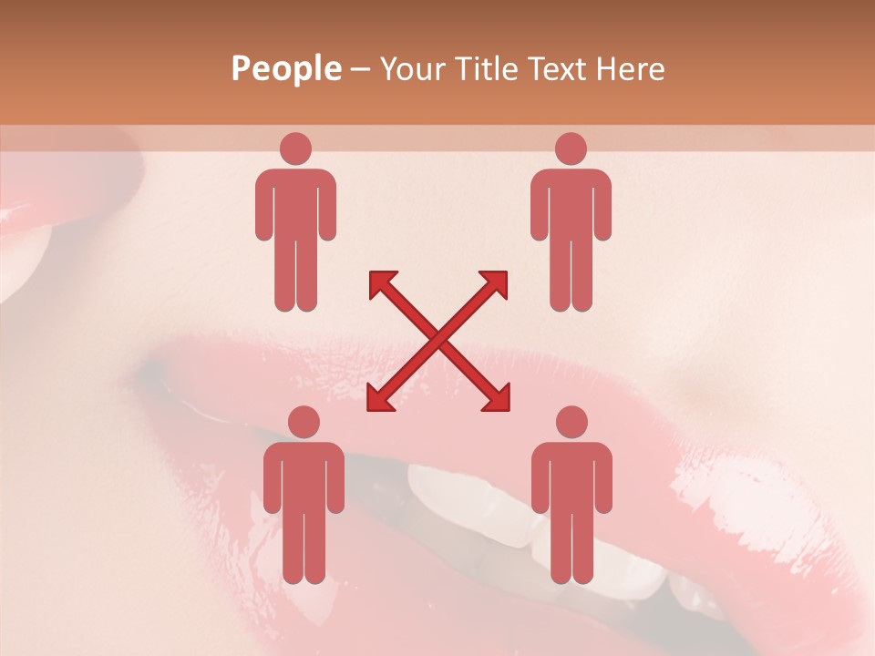 Lipstick Smile Fun PowerPoint Template