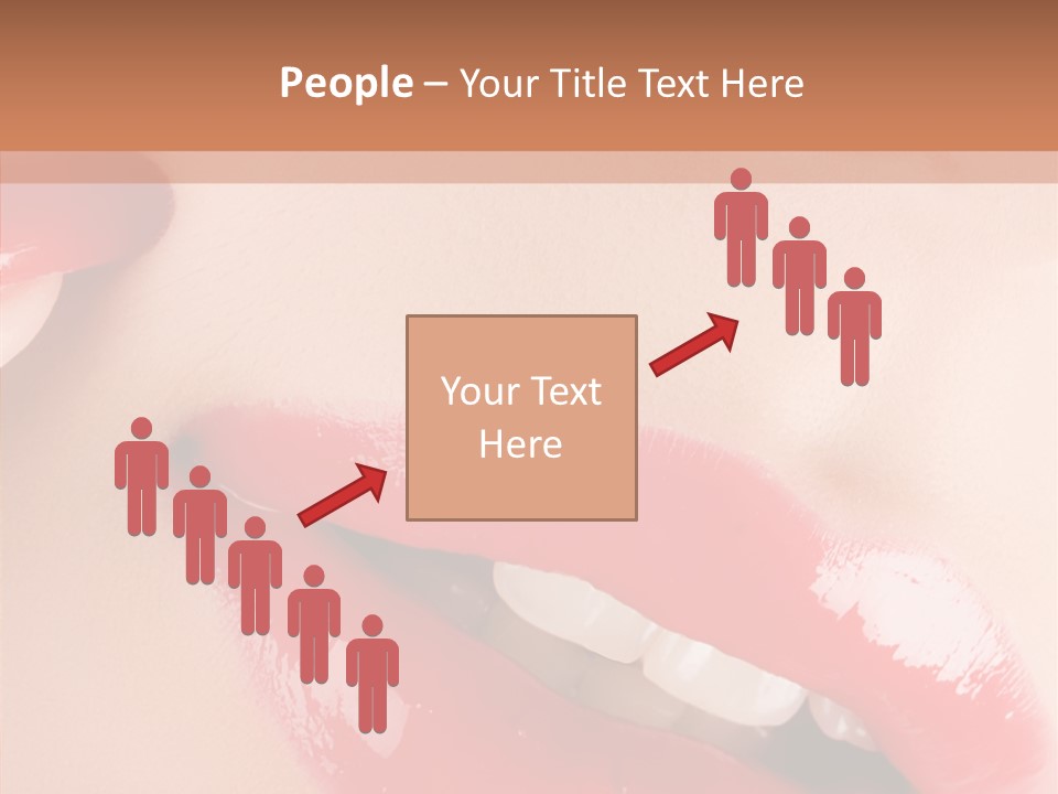 Lipstick Smile Fun PowerPoint Template