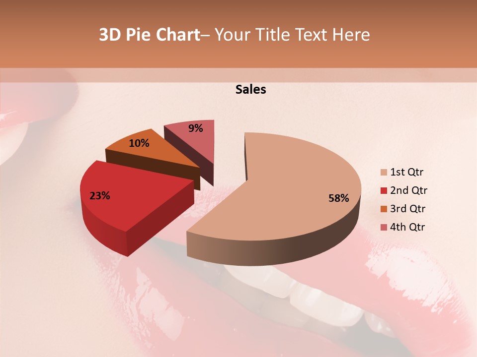 Lipstick Smile Fun PowerPoint Template