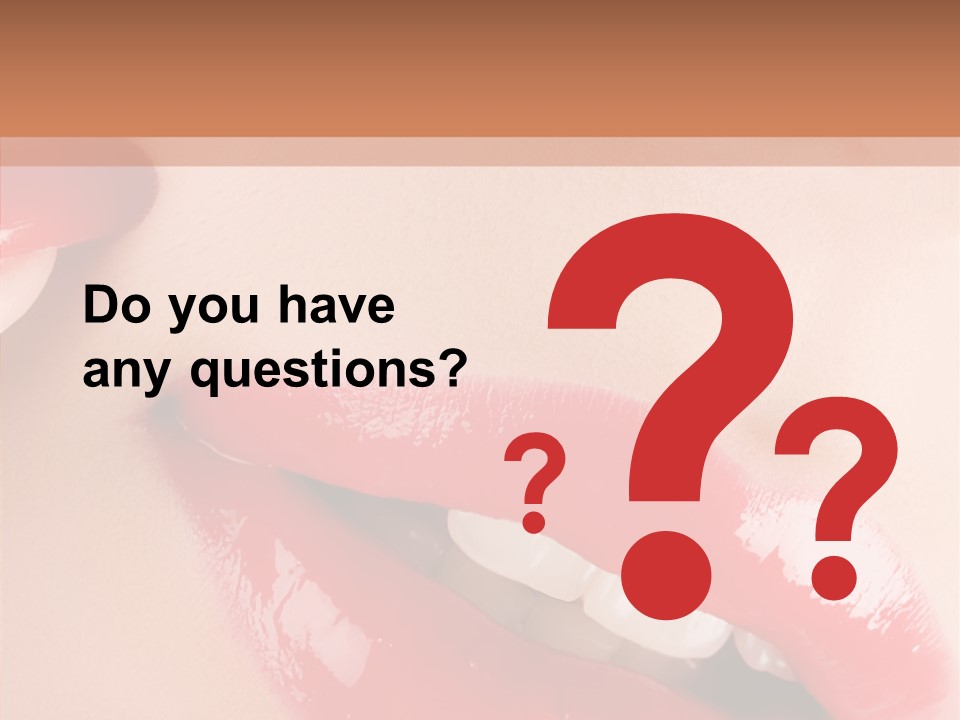 Lipstick Smile Fun PowerPoint Template