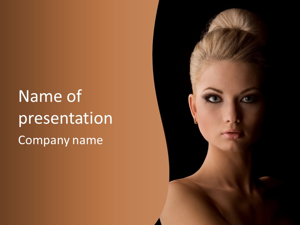 Care Face Cosmetics PowerPoint Template