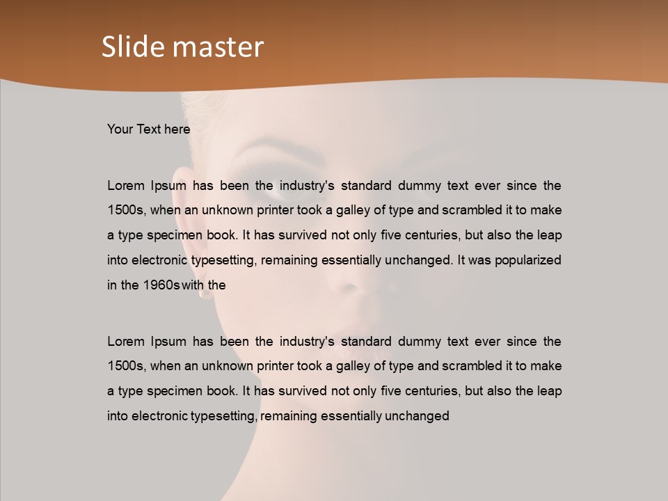 Care Face Cosmetics PowerPoint Template