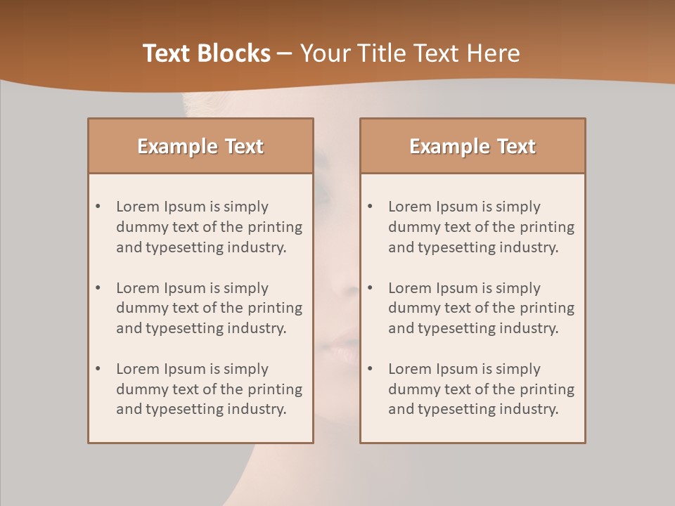 Care Face Cosmetics PowerPoint Template