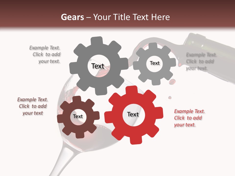 Beverage Background Wave PowerPoint Template