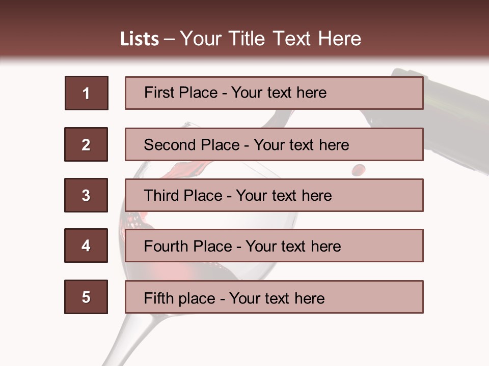 Beverage Background Wave PowerPoint Template