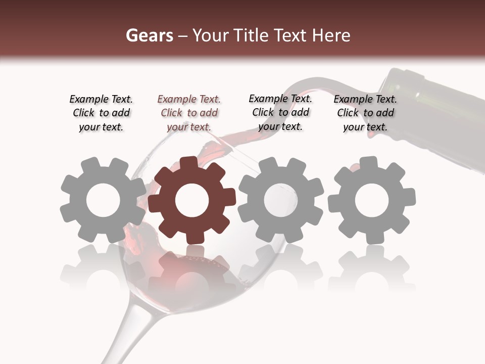 Beverage Background Wave PowerPoint Template