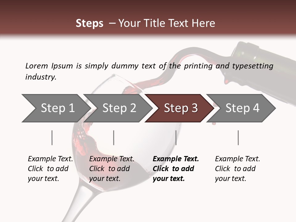 Beverage Background Wave PowerPoint Template