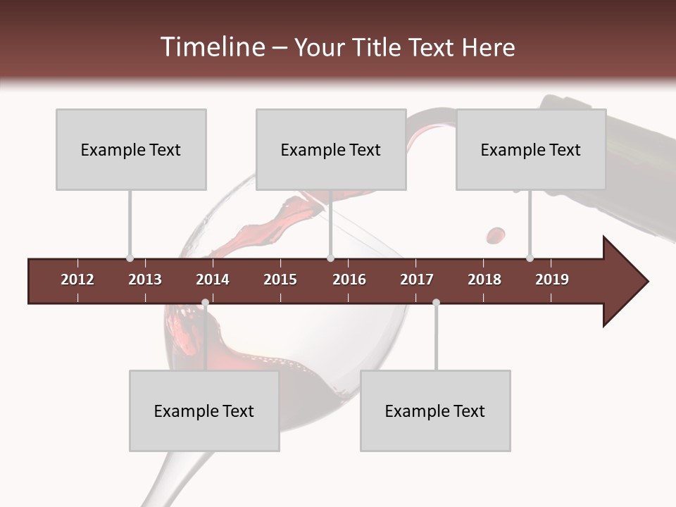 Beverage Background Wave PowerPoint Template