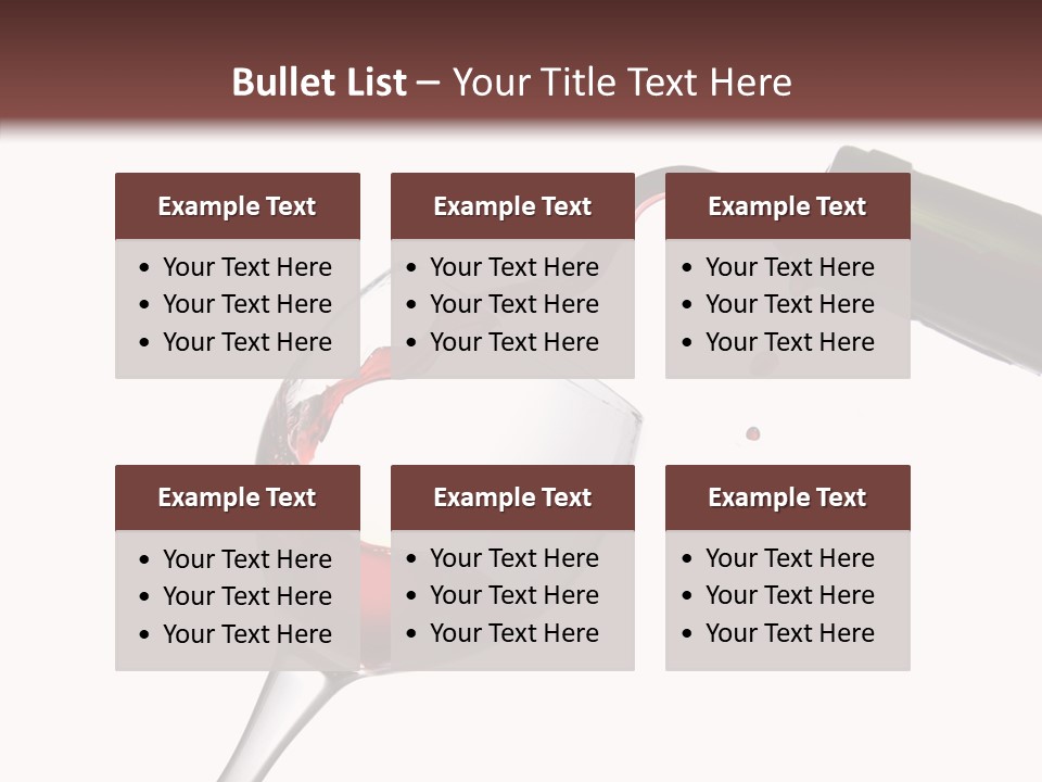 Beverage Background Wave PowerPoint Template