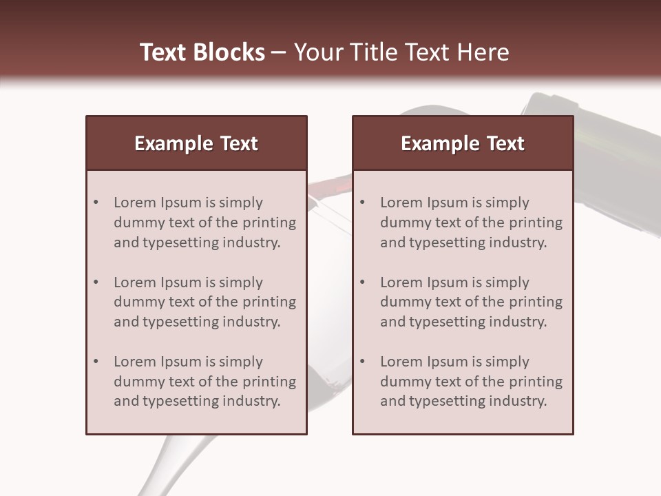 Beverage Background Wave PowerPoint Template