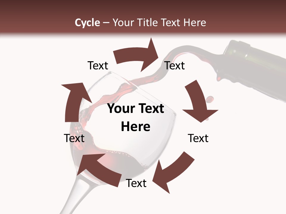 Beverage Background Wave PowerPoint Template