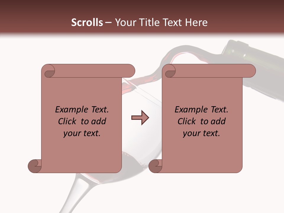 Beverage Background Wave PowerPoint Template