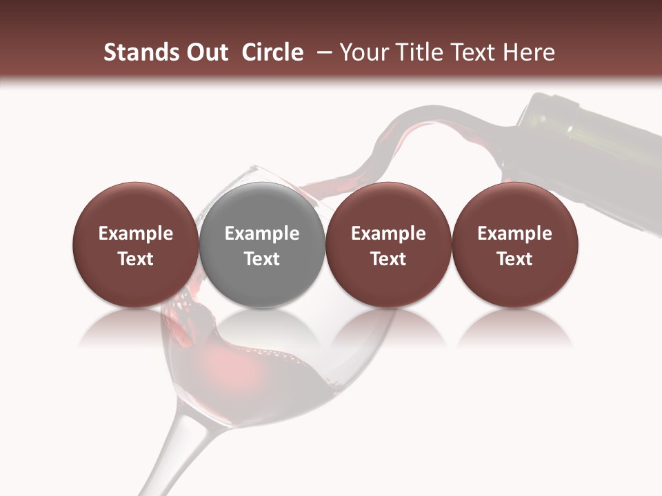 Beverage Background Wave PowerPoint Template