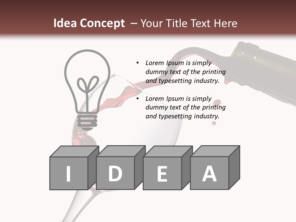 Beverage Background Wave PowerPoint Template