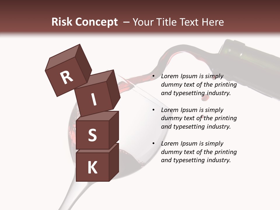 Beverage Background Wave PowerPoint Template