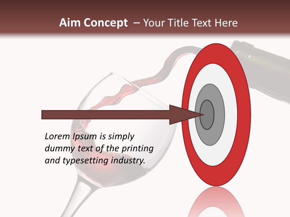 Beverage Background Wave PowerPoint Template