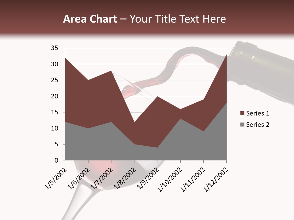 Beverage Background Wave PowerPoint Template