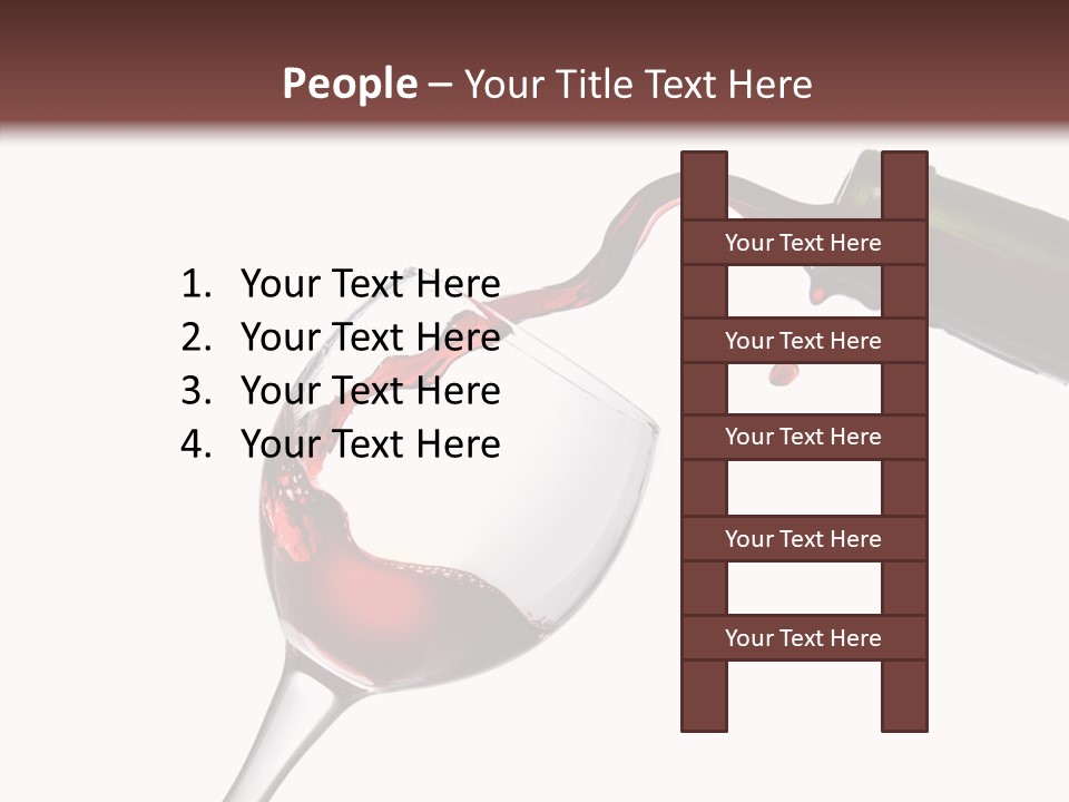 Beverage Background Wave PowerPoint Template