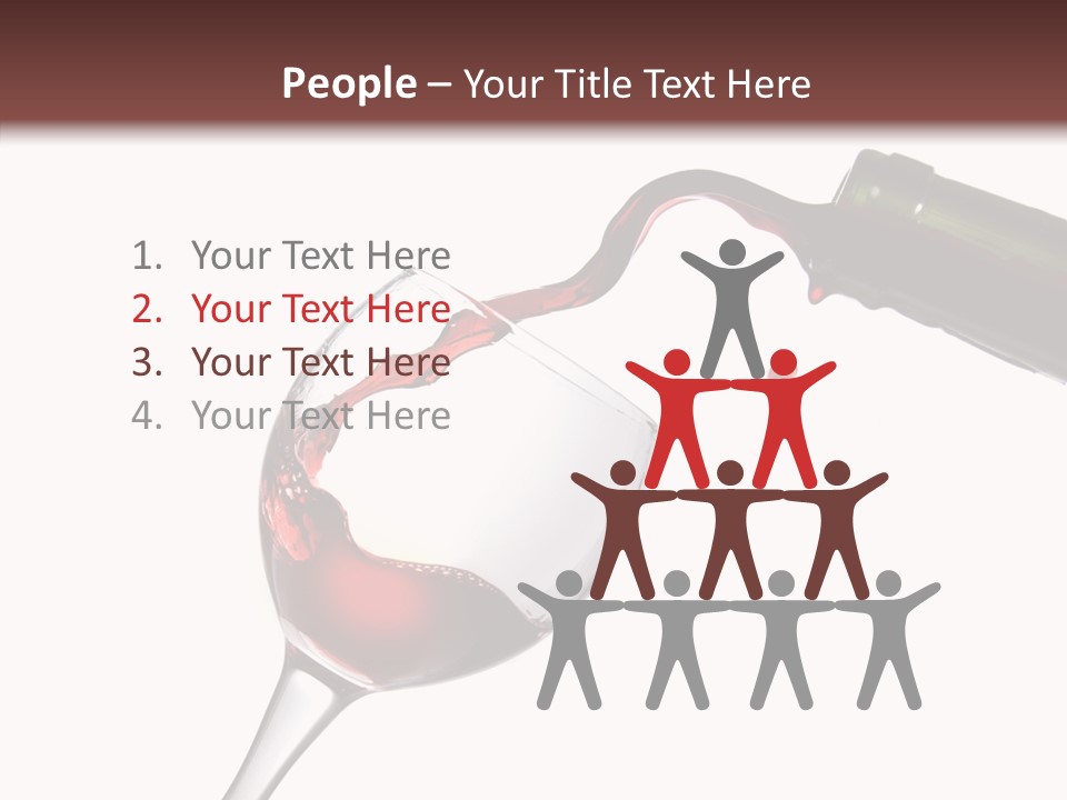 Beverage Background Wave PowerPoint Template