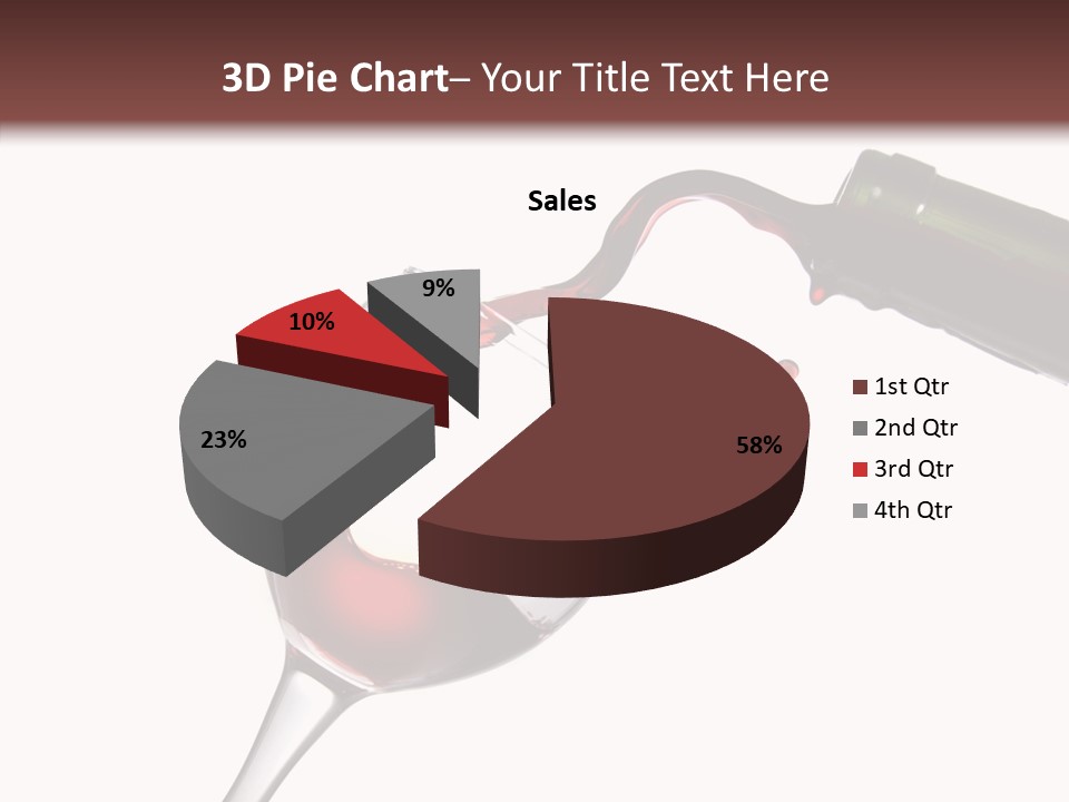 Beverage Background Wave PowerPoint Template