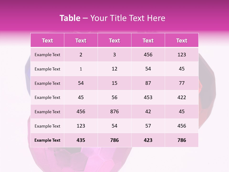Li Ten Group Table PowerPoint Template