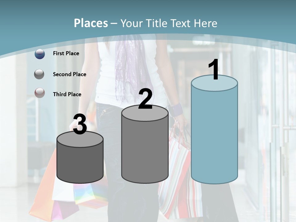 Young Person Bag PowerPoint Template